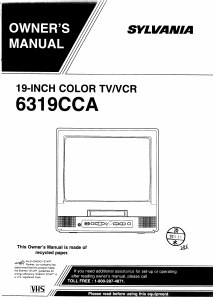 Mode d’emploi Sylvania 6319CCA Téléviseur