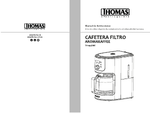 Manual de uso Thomas TH-145DMi AromaKaffe Máquina de café