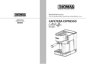 Manual de uso Thomas TH-160DELI LatteKaffe Máquina de café