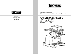 Manual de uso Thomas TH-170EMi BaristaKaffe Máquina de café