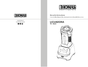 Manual de uso Thomas TH-860D Batidora