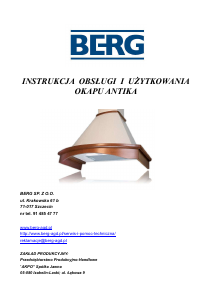 Instrukcja BERG Antika 90 Okap kuchenny