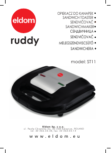 Návod Eldom ST11 Ruddy Kontaktný gril