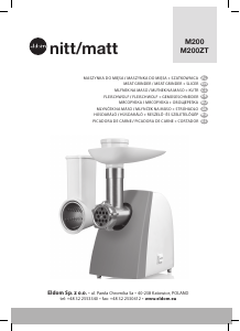 Instrukcja Eldom M200ZT Matt Maszynka do mielenia