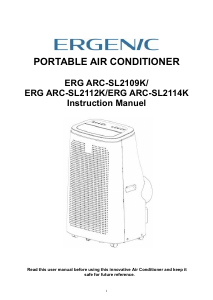 Handleiding Ergenic ERG ARC-SL2109K Airconditioner