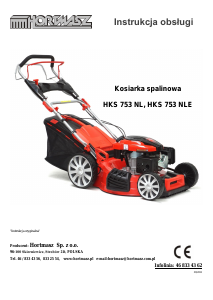 Instrukcja Hortmasz HKS 753 NL Kosiarka