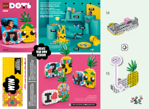 Manual Lego set 30560 DOTS Pineapple photo holder and mini board