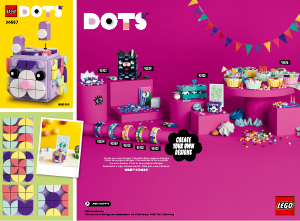 Használati útmutató Lego set 30557 DOTS Fényképtartó kocka
