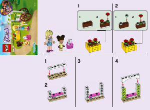 Manual Lego set 30413 Friends Flower cart