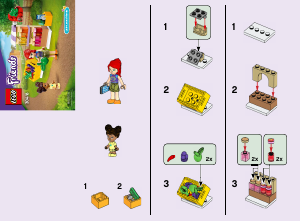 Bruksanvisning Lego set 30416 Friends Marknadsstånd