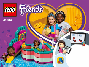 Brugsanvisning Lego set 41384 Friends Andreas sommerhjerteæske