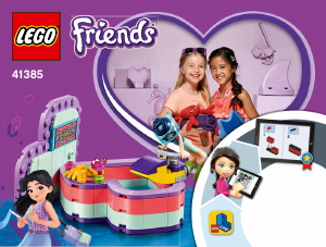 Manual Lego set 41385 Friends A Caixa-Coração de Verão da Emma