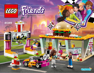 Manual Lego set 41349 Friends Drifting diner