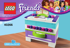 Manual Lego set 40266 Friends Storage box