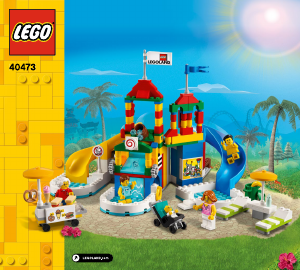 Manual Lego set 40473 Legoland Water park