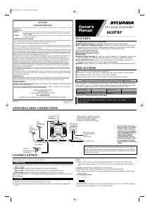 Manual Sylvania 6419TBF Television