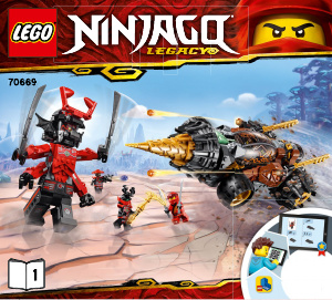 Manual de uso Lego set 70669 Ninjago Perforadora de Cole