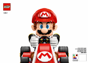 Bruksanvisning Lego set 72037 Super Mario Mario Kart: Mario og Standard Kart