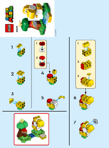 Manual Lego set 30509 Super Mario Yellow Yoshis fruit tree expansion set