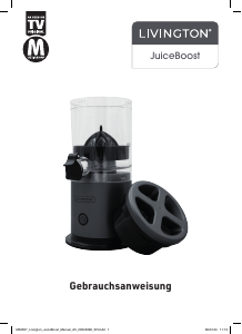 Manual Livington JuiceBoost Storcator citrice