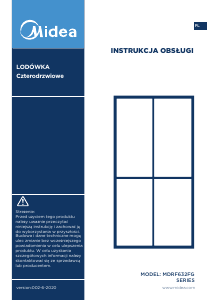 Instrukcja Midea MDRF632FGF22 Lodówko-zamrażarka