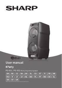 Instrukcja Sharp PS-931 XParty Głośnik