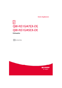 Instrukcja Sharp QW-NS1GI47EX-DE Zmywarka