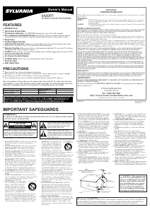 Manual Sylvania 6420FF Television