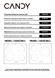 Manual Candy CI633CBB/1 Plită
