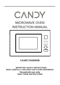 Használati útmutató Candy CA38FL7N20WXB Mikrohullámú sütő