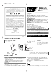 Manual Sylvania 6427CTF Television