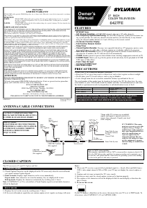 Manual de uso Sylvania 6427FE Televisor