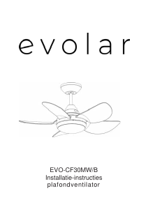Handleiding Evolar EVO-CF30MW Plafondventilator