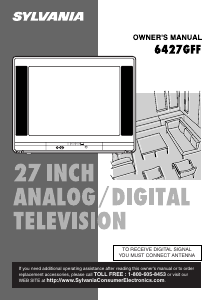 Manual Sylvania 6427GFF Television