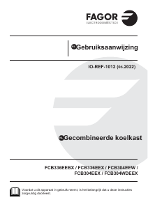 Handleiding Fagor FCB304WDEEX Koel-vries combinatie