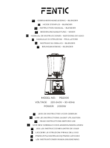 Bedienungsanleitung Fentic PB2000 Standmixer