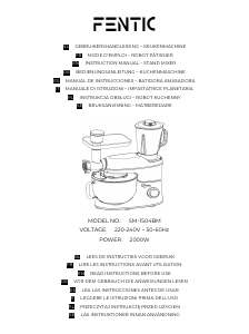 Bedienungsanleitung Fentic SM1504BM Küchenmaschine