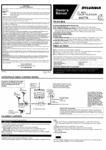 Manual Sylvania 6427TA Television