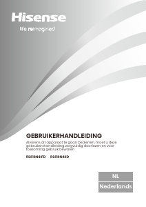 Handleiding Hisense RS818N4IID Koel-vries combinatie