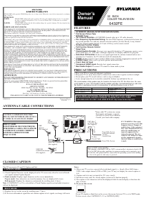 Manual de uso Sylvania 6432FE Televisor