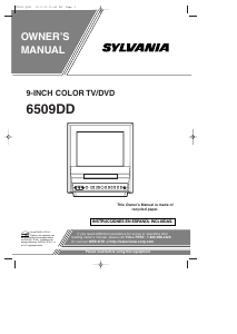 Manual Sylvania 6509DD Television