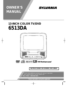 Manual Sylvania 6513DA Television