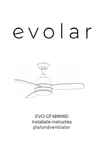 Handleiding Evolar EVO-CF48WWD Plafondventilator