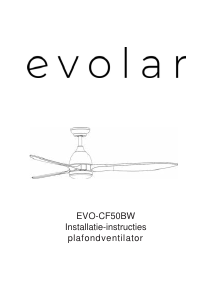 Handleiding Evolar EVO-CF50BW Plafondventilator