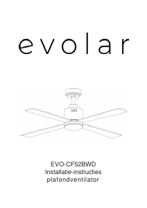 Handleiding Evolar EVO-CF52BWD Plafondventilator