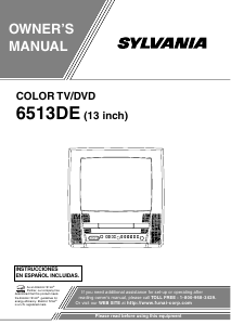 Handleiding Sylvania 6513DE Televisie