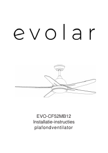 Handleiding Evolar EVO-CF52MB12 Plafondventilator