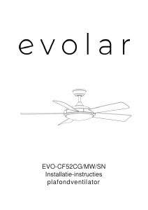 Handleiding Evolar EVO-CF52MW Plafondventilator