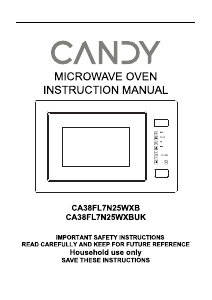 Használati útmutató Candy CA38FL7N25WXB Mikrohullámú sütő