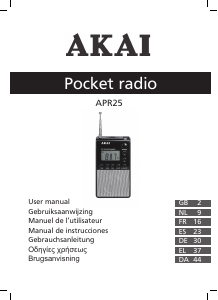 Bedienungsanleitung Akai APR-25 Radio